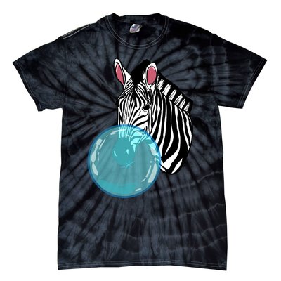 Zebra Bubblegum Funny Animal Chewing Gum Girl Gift Tie-Dye T-Shirt