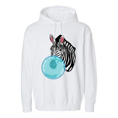 Zebra Bubblegum Funny Animal Chewing Gum Girl Gift Garment-Dyed Fleece Hoodie