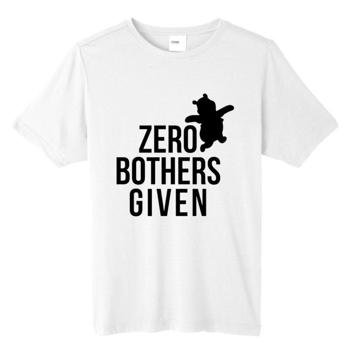 Zero Bothers Given Funny Gift Friends Tall Fusion ChromaSoft Performance T-Shirt