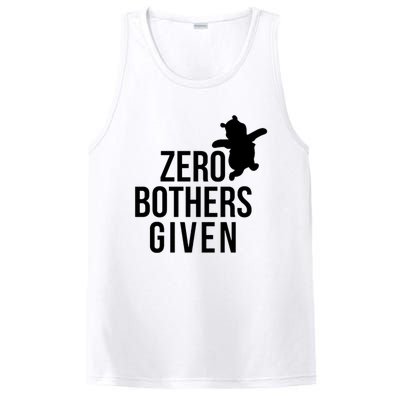 Zero Bothers Given Funny Gift Friends PosiCharge Competitor Tank