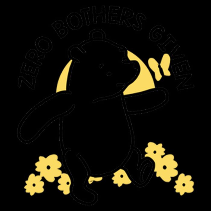 Zero Bothers Given Funny Zero Bothers Given Drawstring Bag