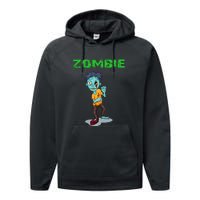 Zombie Boy Halloween Performance Fleece Hoodie