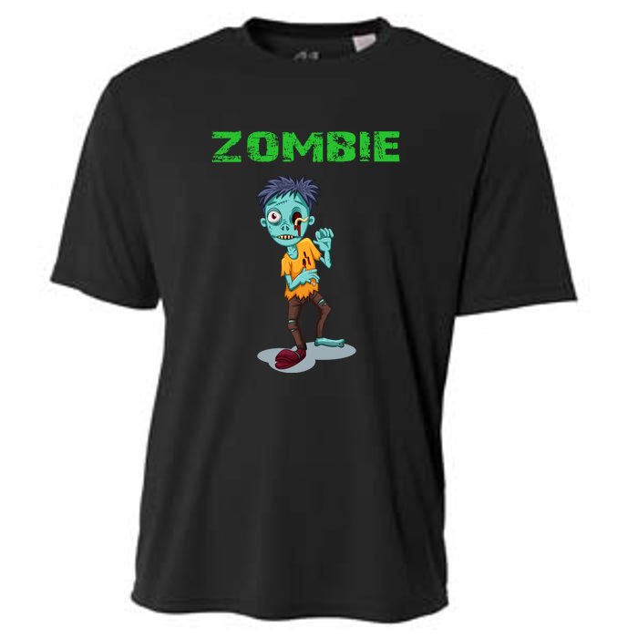 Zombie Boy Halloween Cooling Performance Crew T-Shirt