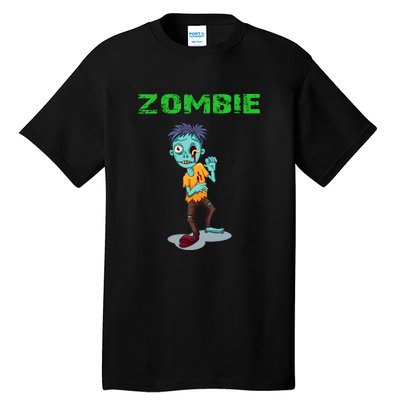 Zombie Boy Halloween Tall T-Shirt