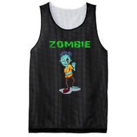 Zombie Boy Halloween Mesh Reversible Basketball Jersey Tank