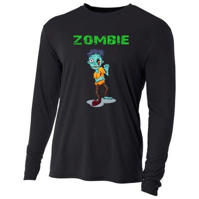 Zombie Boy Halloween Cooling Performance Long Sleeve Crew