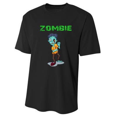 Zombie Boy Halloween Performance Sprint T-Shirt