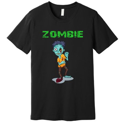 Zombie Boy Halloween Premium T-Shirt