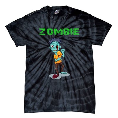 Zombie Boy Halloween Tie-Dye T-Shirt