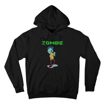 Zombie Boy Halloween Tall Hoodie