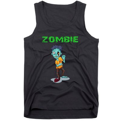 Zombie Boy Halloween Tank Top