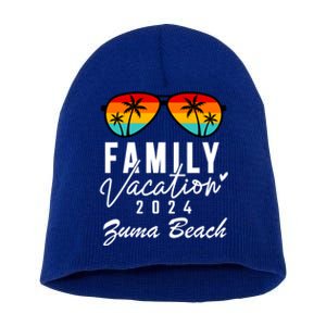 Zuma Beach Malibu California Family Vacation 2024 Great Gift Short Acrylic Beanie