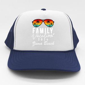 Zuma Beach Malibu California Family Vacation 2024 Great Gift Trucker Hat