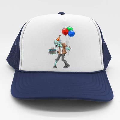 Zombie Birthday Party Zombie Party Halloween Birthday Party Trucker Hat