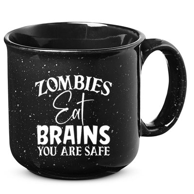 Zombies Brains Safe 15oz Campfire Ceramic Mug