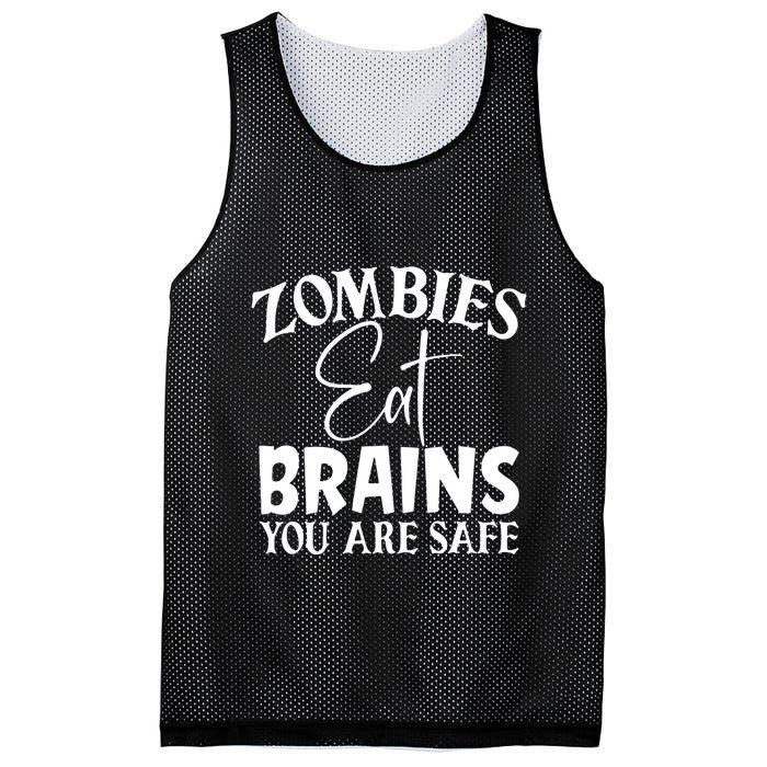 Zombies Brains Safe Mesh Reversible Basketball Jersey Tank
