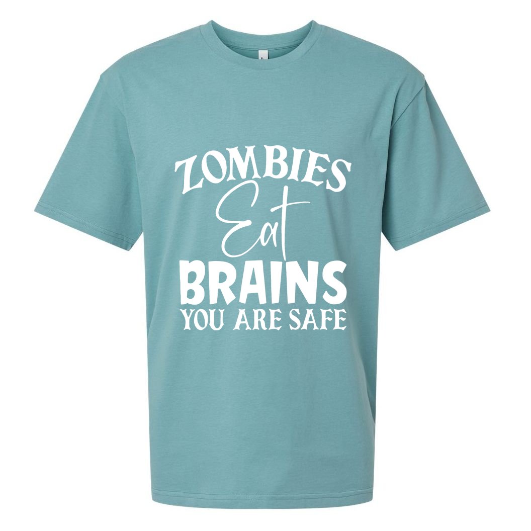 Zombies Brains Safe Sueded Cloud Jersey T-Shirt