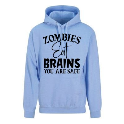 Zombies Brains Safe Unisex Surf Hoodie