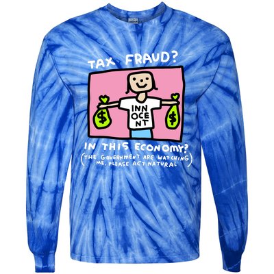 Zoe Bread Tax Fraud In This Economy Tie-Dye Long Sleeve Shirt