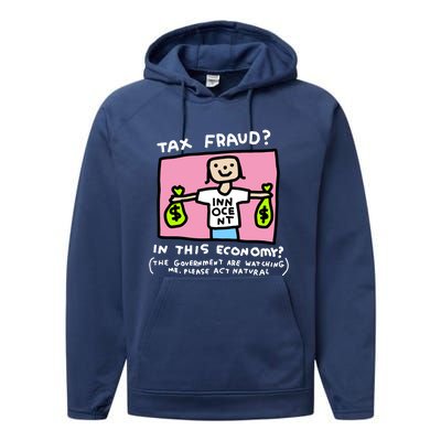 Zoe Bread Tax Fraud In This Economy Performance Fleece Hoodie