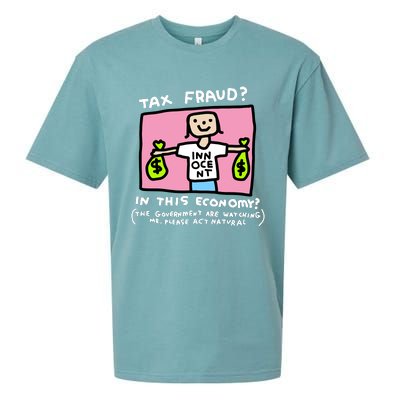 Zoe Bread Tax Fraud In This Economy Sueded Cloud Jersey T-Shirt