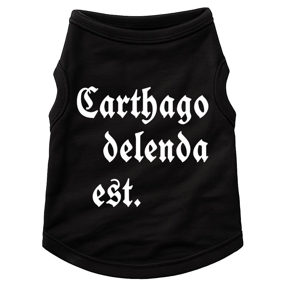 Zuck Bucks Wearing Carthago Delenda Est Doggie Tank