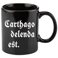 Zuck Bucks Wearing Carthago Delenda Est 11oz C Handle Ceramic Mug