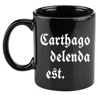 Zuck Bucks Wearing Carthago Delenda Est 11oz C Handle Ceramic Mug