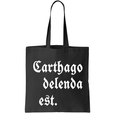 Zuck Bucks Wearing Carthago Delenda Est Bag