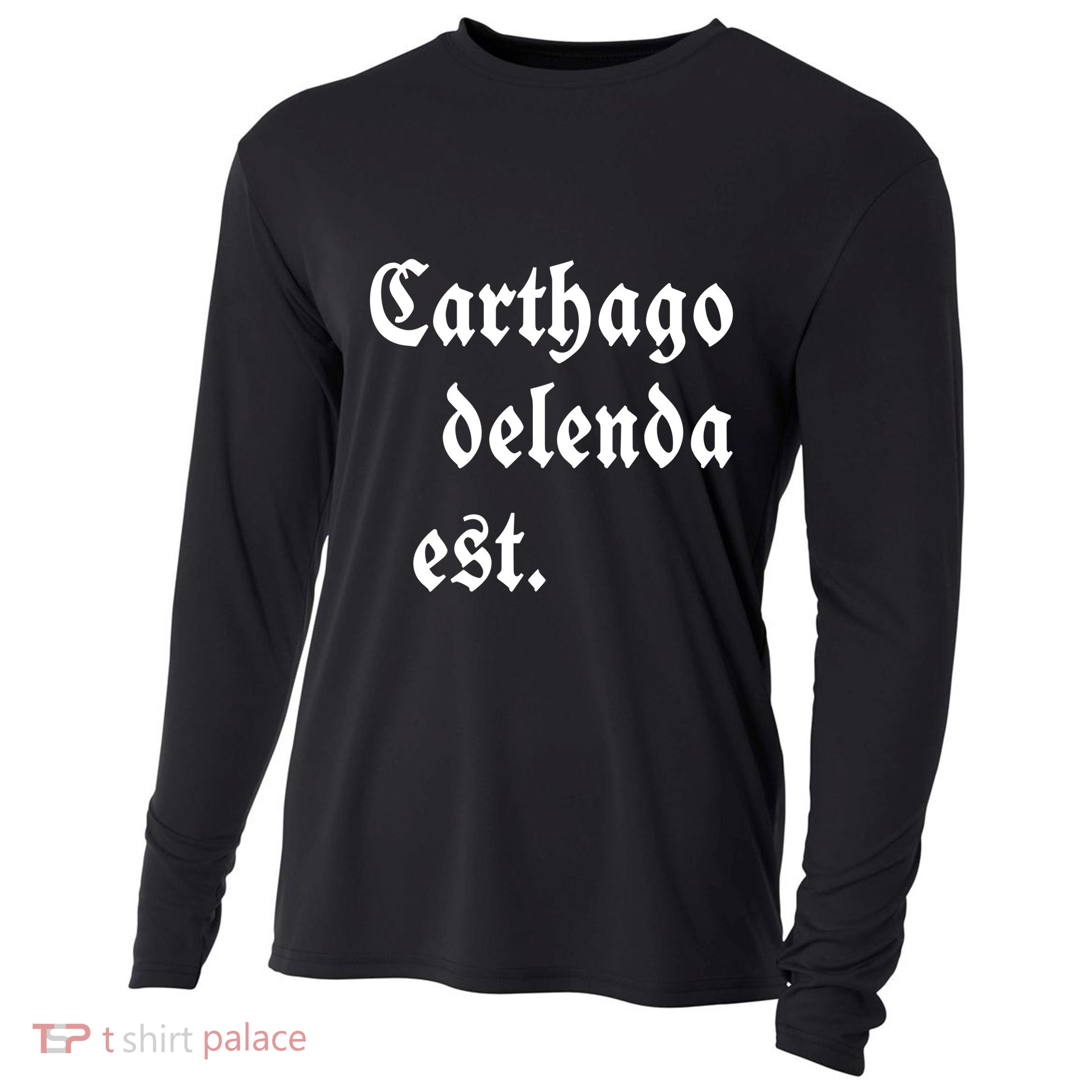 Zuck Bucks Wearing Carthago Delenda Est Cooling Performance Long Sleeve Crew