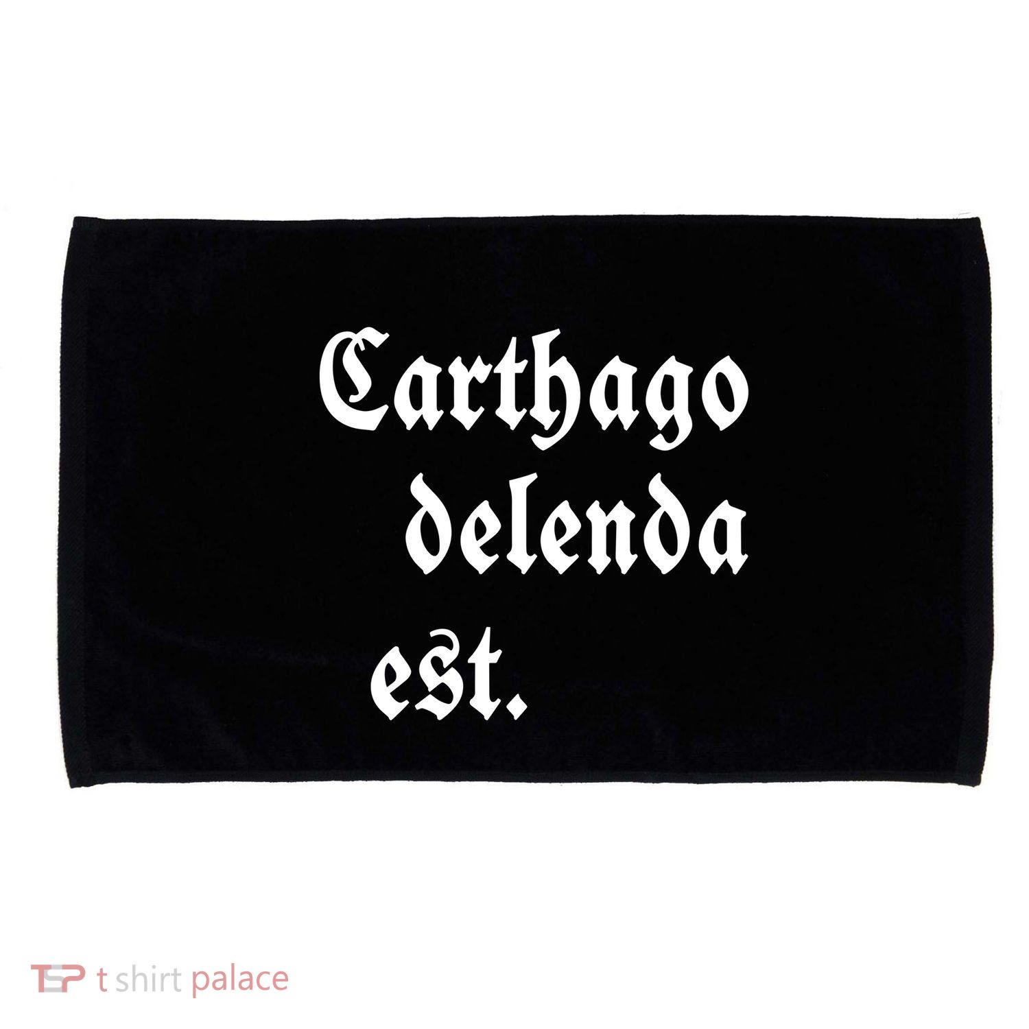 Zuck Bucks Wearing Carthago Delenda Est Microfiber Hand Towel