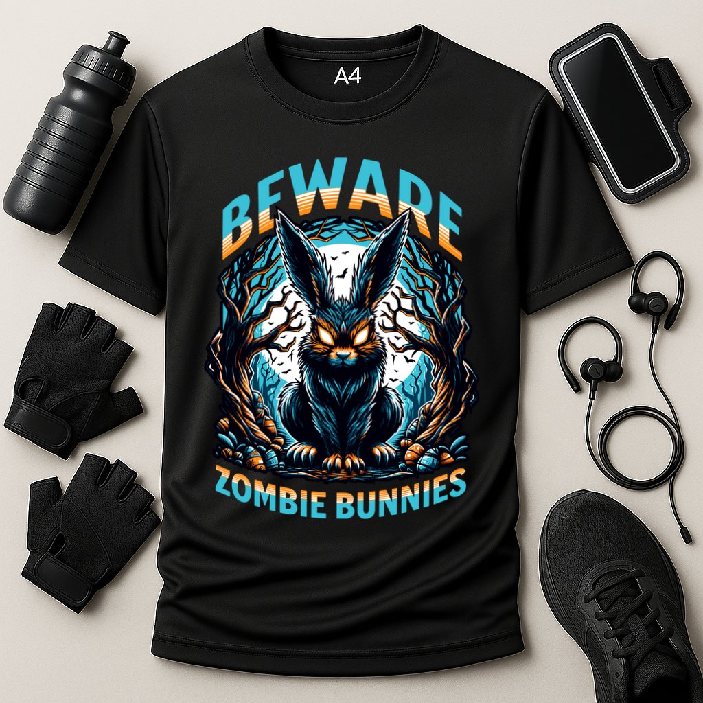Zombie Bunnies Cooling Performance Crew T-Shirt