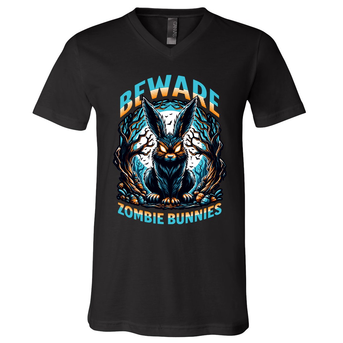 Zombie Bunnies V-Neck T-Shirt
