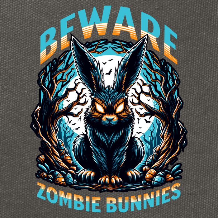 Zombie Bunnies Cotton Canvas Backpack