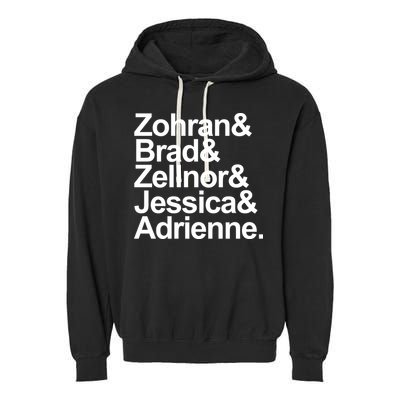 Zohran & Brad & Zellnor & Jessica & Adrienne Garment-Dyed Fleece Hoodie