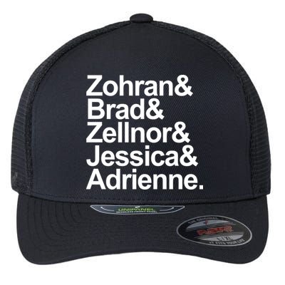 Zohran & Brad & Zellnor & Jessica & Adrienne Flexfit Unipanel Trucker Cap