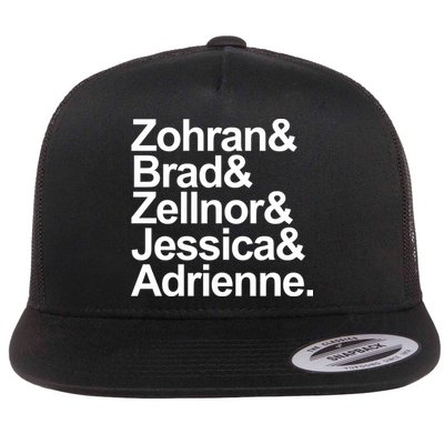 Zohran & Brad & Zellnor & Jessica & Adrienne Flatbill Hat