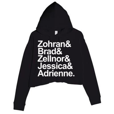 Zohran & Brad & Zellnor & Jessica & Adrienne Crop Fleece Hoodie