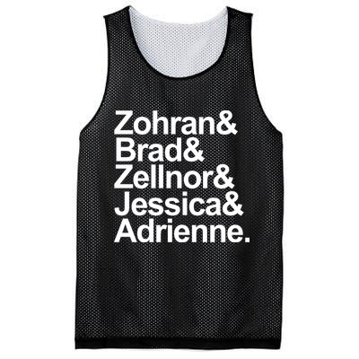 Zohran & Brad & Zellnor & Jessica & Adrienne Mesh Reversible Basketball Jersey Tank