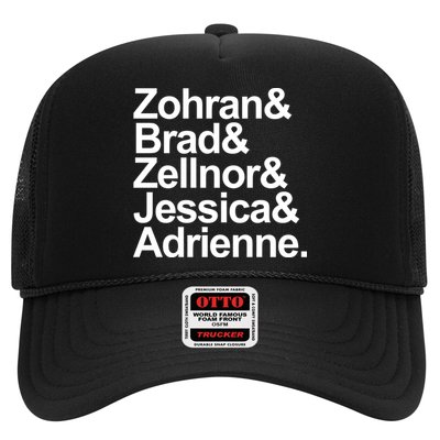 Zohran & Brad & Zellnor & Jessica & Adrienne Trucker Hat