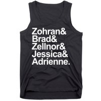 Zohran & Brad & Zellnor & Jessica & Adrienne Tank Top
