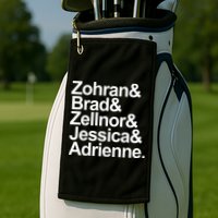 Zohran & Brad & Zellnor & Jessica & Adrienne Golf Towel