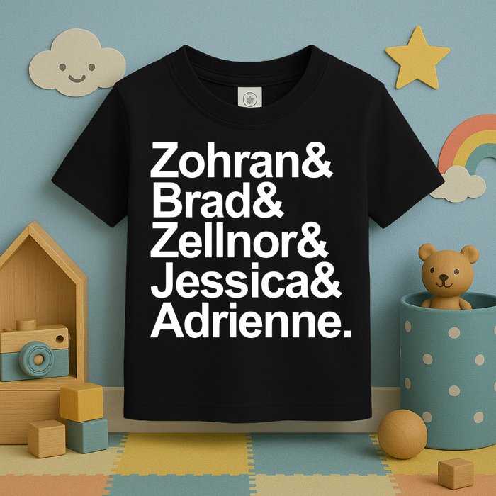 Zohran & Brad & Zellnor & Jessica & Adrienne Toddler T-Shirt
