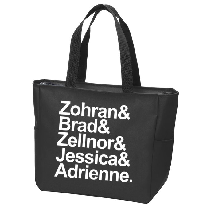 Zohran & Brad & Zellnor & Jessica & Adrienne Zip Tote Bag