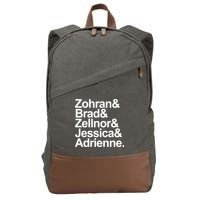 Zohran & Brad & Zellnor & Jessica & Adrienne Cotton Canvas Backpack