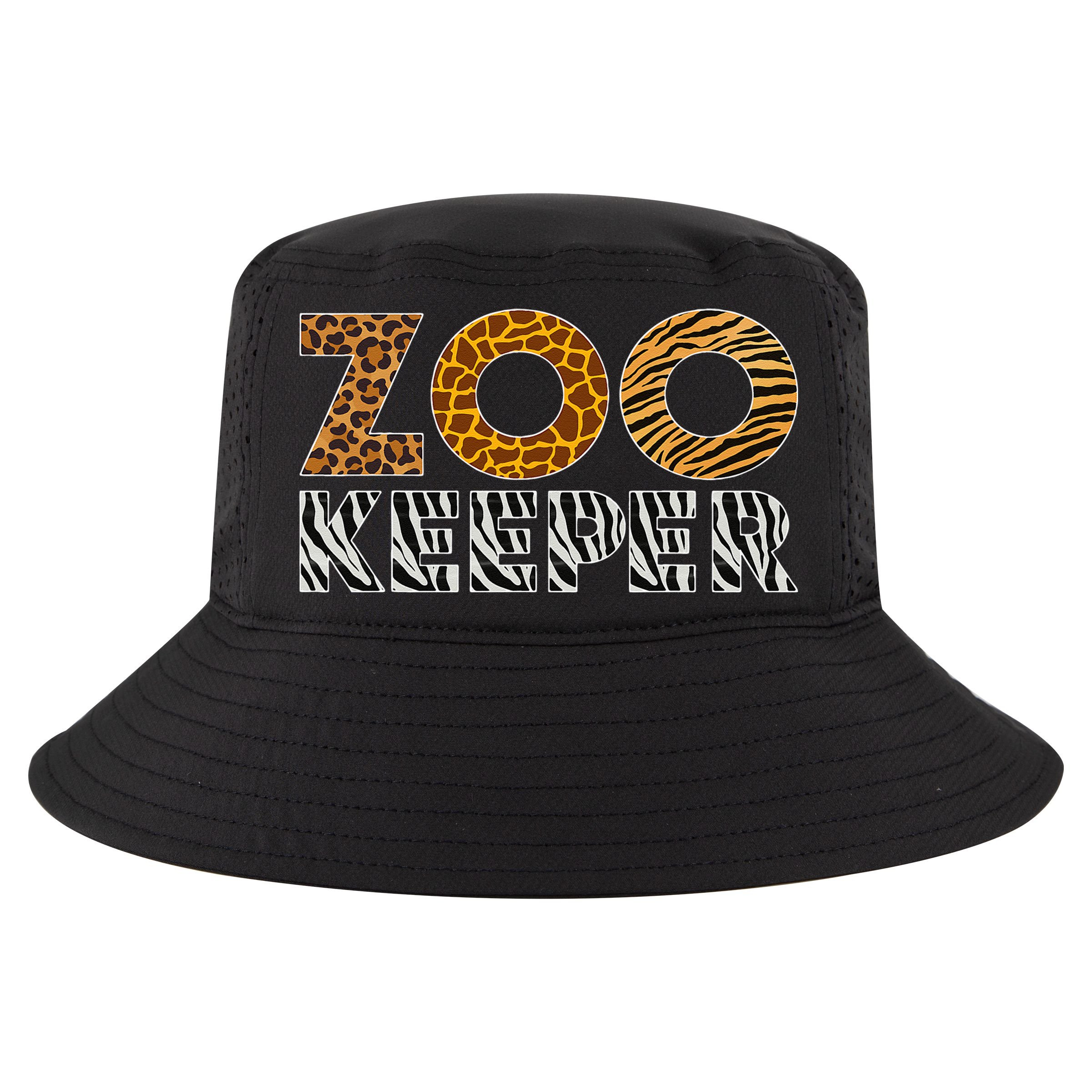 Zookeeper Costume African Animals Zebra Wild Print Savanna Cool Comfort Performance Bucket Hat