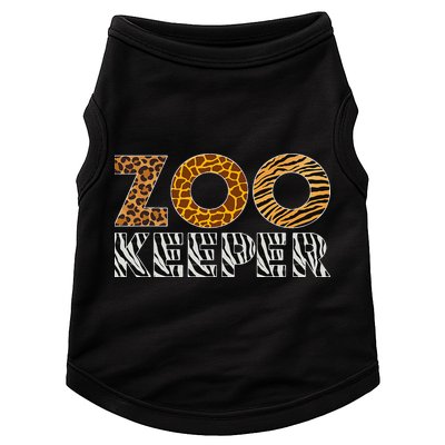 Zookeeper Costume African Animals Zebra Wild Print Savanna Doggie Tank