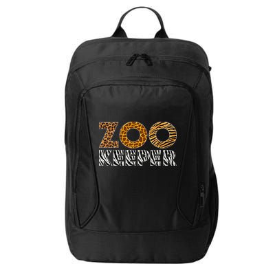 Zookeeper Costume African Animals Zebra Wild Print Savanna City Backpack