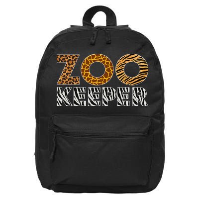 Zookeeper Costume African Animals Zebra Wild Print Savanna 16 in Basic Backpack