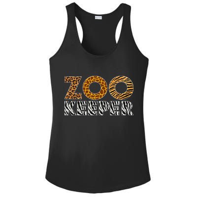 Zookeeper Costume African Animals Zebra Wild Print Savanna Ladies PosiCharge Competitor Racerback Tank